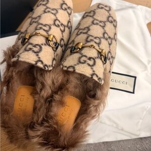 Gucci Beige Leather Loafers